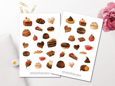 Chocolate Sticker Set